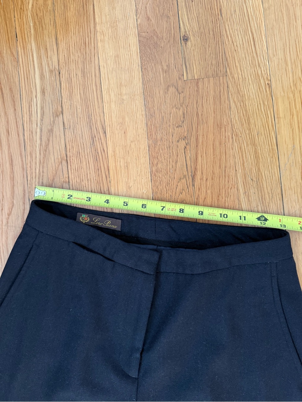 Loro Piana Black Straight-Leg Virgin Wool Trousers - Picture 6 of 8